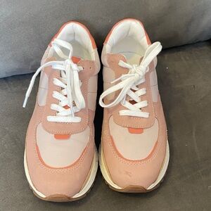 Madewell Pink and Orange Women's Sneakers